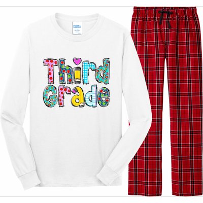 Third Grade Teacher Back To School 3rd Teacher Life Long Sleeve Pajama Set