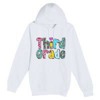 Third Grade Teacher Back To School 3rd Teacher Life Premium Pullover Hoodie