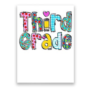 Third Grade Teacher Back To School 3rd Teacher Life Poster