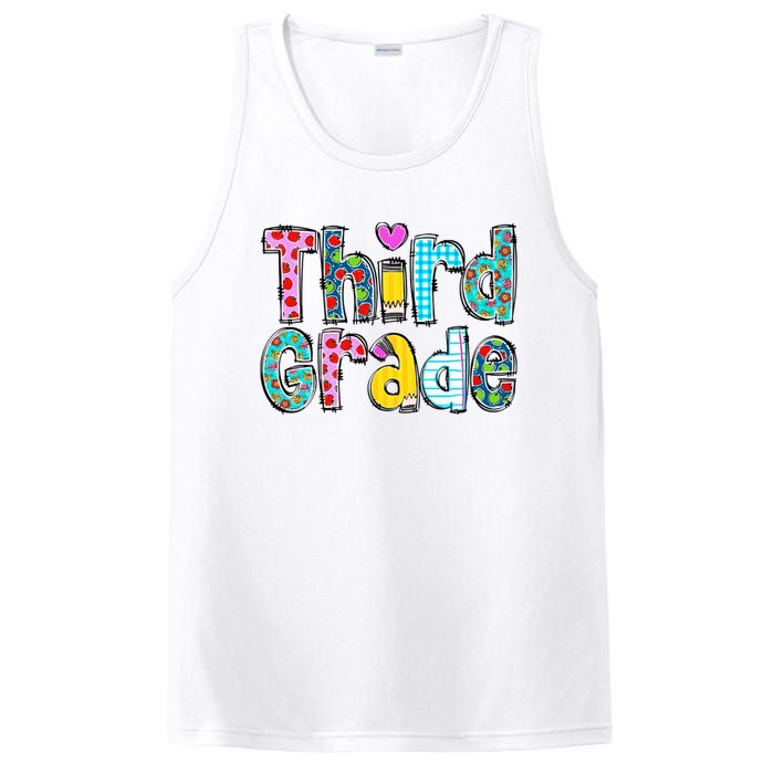 Third Grade Teacher Back To School 3rd Teacher Life PosiCharge Competitor Tank