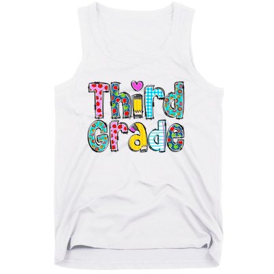 Third Grade Teacher Back To School 3rd Teacher Life Tank Top