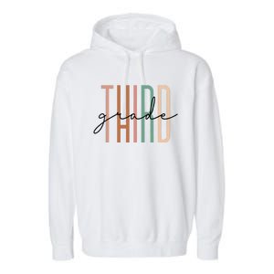 Third Grade Teacher Team 3rd Grade Squad Garment-Dyed Fleece Hoodie