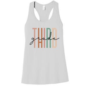 Third Grade Teacher Team 3rd Grade Squad Women's Racerback Tank