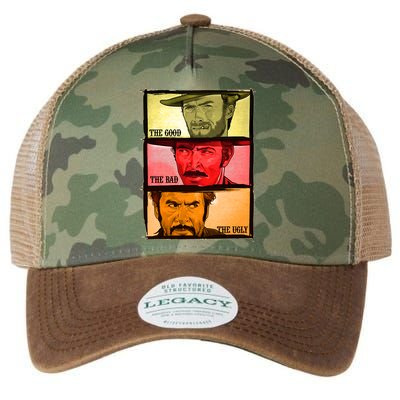 The Good, The Bad, & The Ugly Blondie, Tuco And Angle Eyes Legacy Tie Dye Trucker Hat