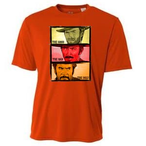 The Good, The Bad, & The Ugly Blondie, Tuco And Angle Eyes Cooling Performance Crew T-Shirt