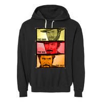 The Good, The Bad, & The Ugly Blondie, Tuco And Angle Eyes Garment-Dyed Fleece Hoodie