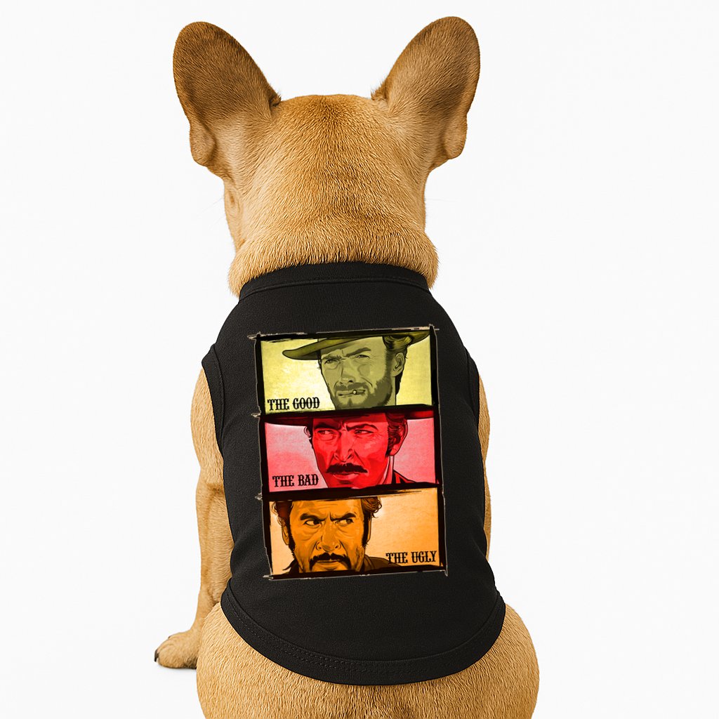 The Good, The Bad, & The Ugly Blondie, Tuco And Angle Eyes Doggie Tank