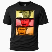 The Good, The Bad, & The Ugly Blondie, Tuco And Angle Eyes Cooling Performance Crew T-Shirt