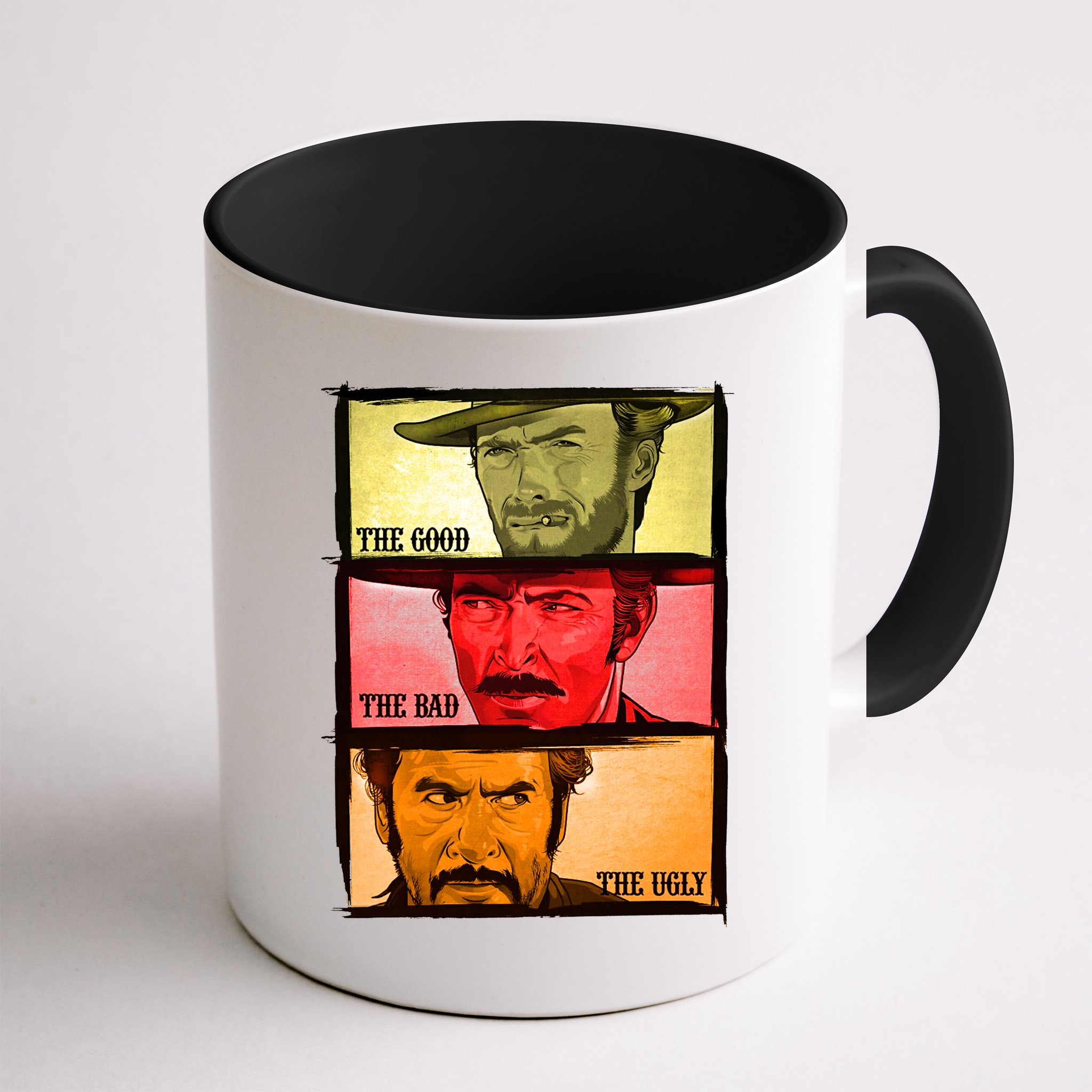 The Good, The Bad, & The Ugly Blondie, Tuco And Angle Eyes Mug