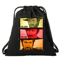 The Good, The Bad, & The Ugly Blondie, Tuco And Angle Eyes Drawstring Bag