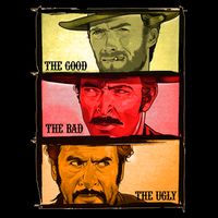 The Good, The Bad, & The Ugly Blondie, Tuco And Angle Eyes Drawstring Bag