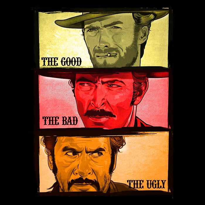 The Good, The Bad, & The Ugly Blondie, Tuco And Angle Eyes 16oz Travel Tumbler
