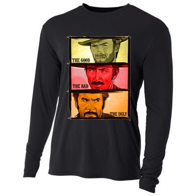 The Good, The Bad, & The Ugly Blondie, Tuco And Angle Eyes Cooling Performance Long Sleeve Crew
