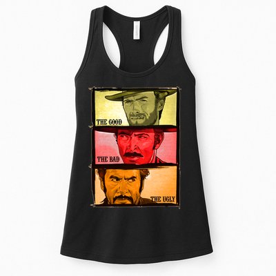 The Good, The Bad, & The Ugly Blondie, Tuco And Angle Eyes Womens Tank Top