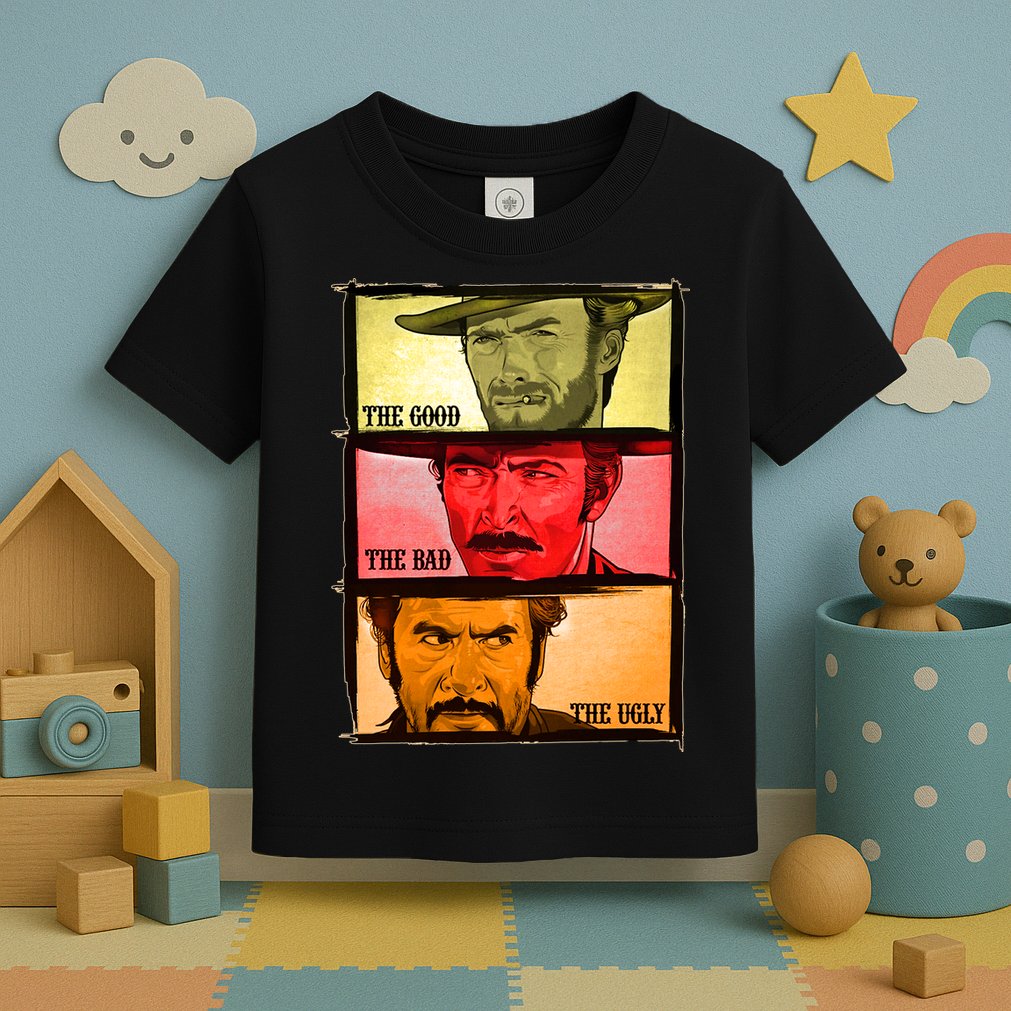 The Good, The Bad, & The Ugly Blondie, Tuco And Angle Eyes Toddler T-Shirt