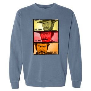 The Good, The Bad, & The Ugly Blondie, Tuco And Angle Eyes Garment-Dyed Sweatshirt