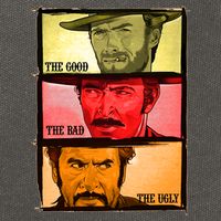 The Good, The Bad, & The Ugly Blondie, Tuco And Angle Eyes Cotton Canvas Backpack