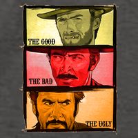 The Good, The Bad, & The Ugly Blondie, Tuco And Angle Eyes Vector Backpack