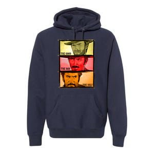 The Good, The Bad, & The Ugly Blondie, Tuco And Angle Eyes Premium Hoodie