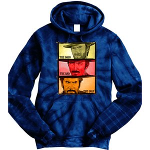 The Good, The Bad, & The Ugly Blondie, Tuco And Angle Eyes Tie Dye Hoodie