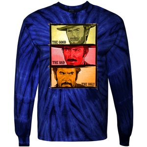 The Good, The Bad, & The Ugly Blondie, Tuco And Angle Eyes Tie-Dye Long Sleeve Shirt