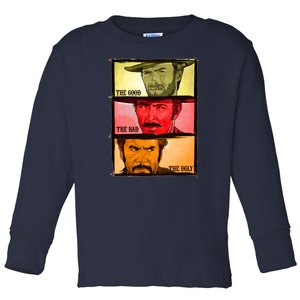 The Good, The Bad, & The Ugly Blondie, Tuco And Angle Eyes Toddler Long Sleeve Shirt