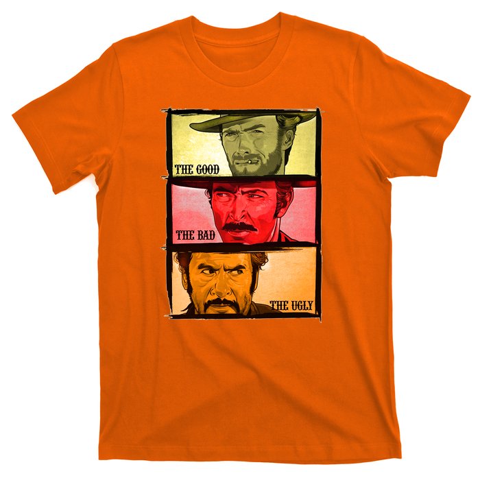 The Good, The Bad, & The Ugly Blondie, Tuco And Angle Eyes T-Shirt