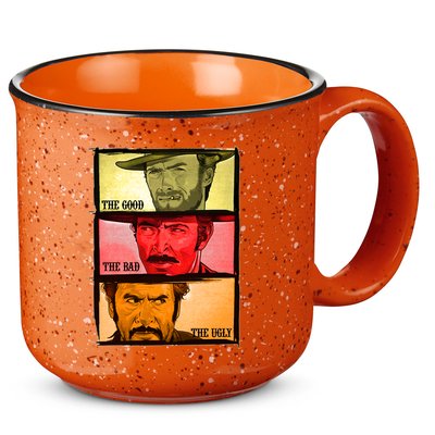 The Good, The Bad, & The Ugly Blondie, Tuco And Angle Eyes 15oz Campfire Ceramic Mug