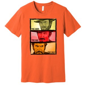 The Good, The Bad, & The Ugly Blondie, Tuco And Angle Eyes Premium T-Shirt