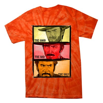 The Good, The Bad, & The Ugly Blondie, Tuco And Angle Eyes Tie-Dye T-Shirt