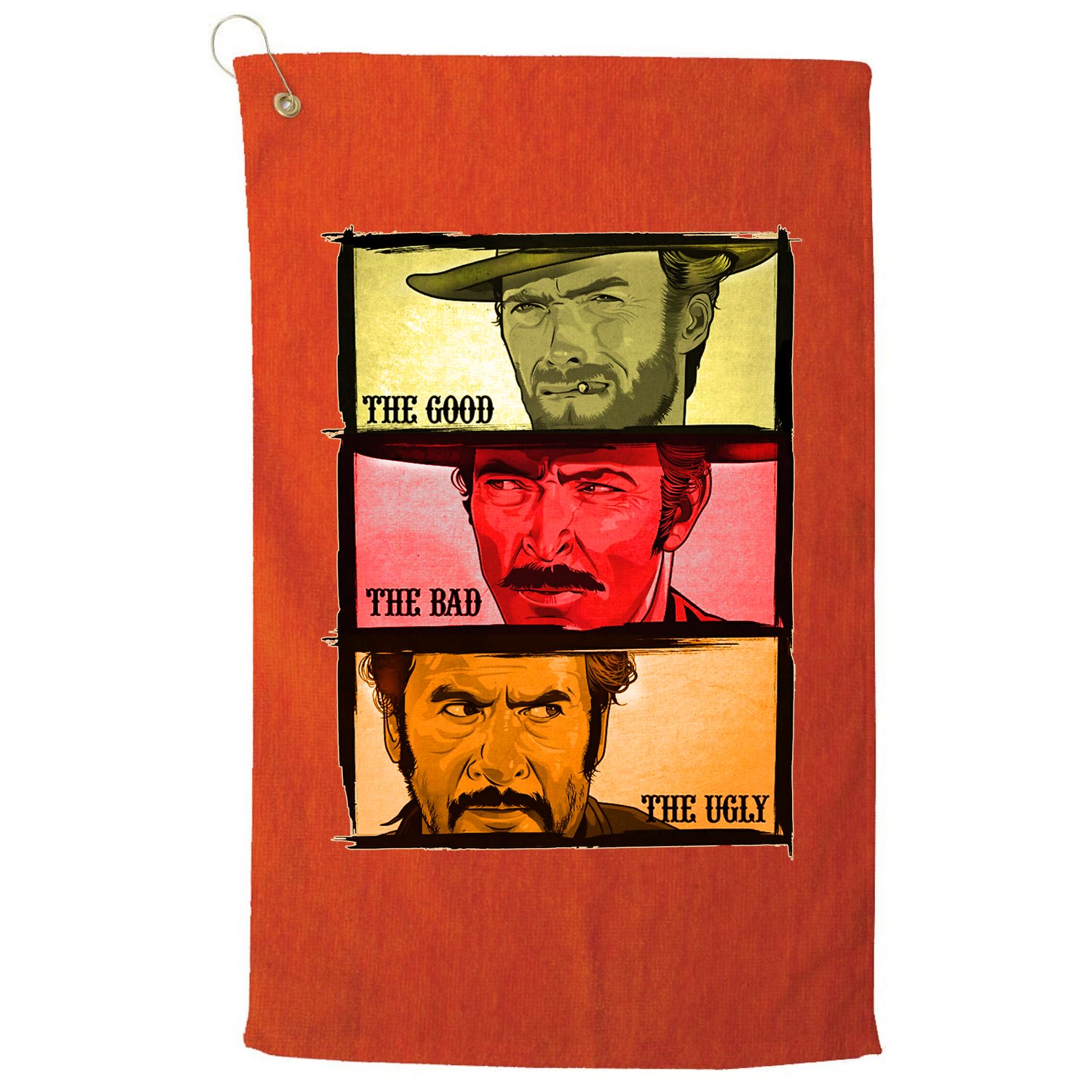 The Good, The Bad, & The Ugly Blondie, Tuco And Angle Eyes Golf Towel