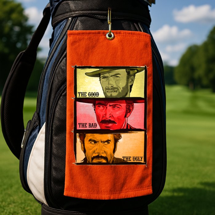 The Good, The Bad, & The Ugly Blondie, Tuco And Angle Eyes Golf Towel