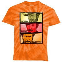 The Good, The Bad, & The Ugly Blondie, Tuco And Angle Eyes Kids Tie-Dye T-Shirt