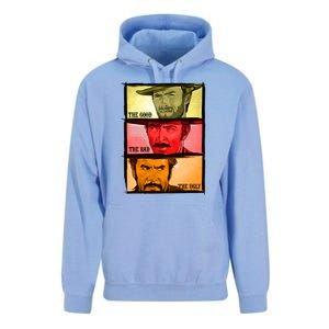 The Good, The Bad, & The Ugly Blondie, Tuco And Angle Eyes Unisex Surf Hoodie