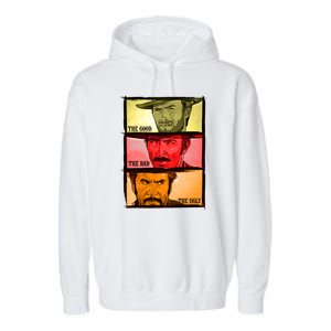 The Good, The Bad, & The Ugly Blondie, Tuco And Angle Eyes Garment-Dyed Fleece Hoodie