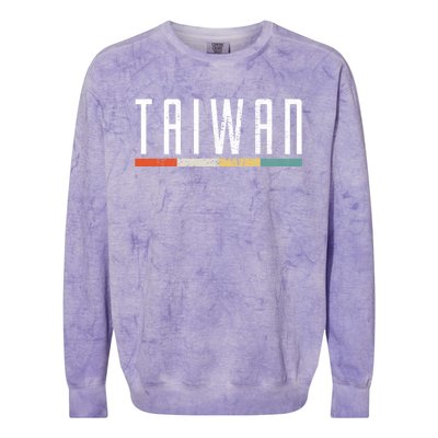 Taiwan Gift Colorblast Crewneck Sweatshirt