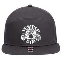 Temple Gym 7 Panel Mesh Trucker Snapback Hat