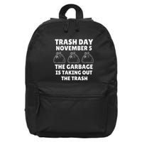 Trump Garbage Trash Day November 5 Garbage Taking Out Trash 16 in Basic Backpack