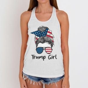 Trump Girl Trump 2024 Election Gifts Women's Knotted Racerback Tank