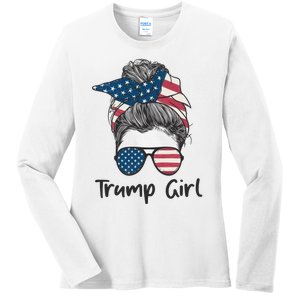 Trump Girl Trump 2024 Election Gifts Ladies Long Sleeve Shirt