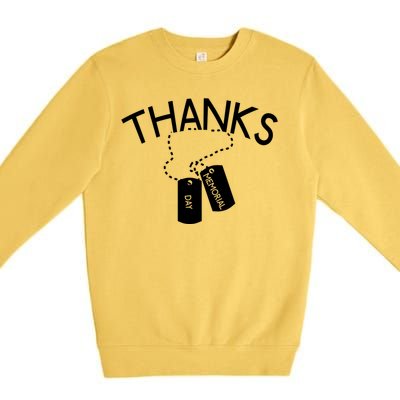 Thanks Gift Thank You Honor The Soldiers Memorial Day Meaningful Gift Premium Crewneck Sweatshirt