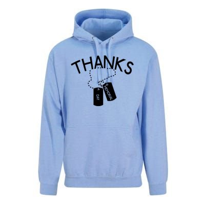 Thanks Gift Thank You Honor The Soldiers Memorial Day Meaningful Gift Unisex Surf Hoodie