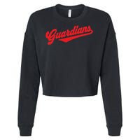 Team Guardians Cropped Pullover Crew