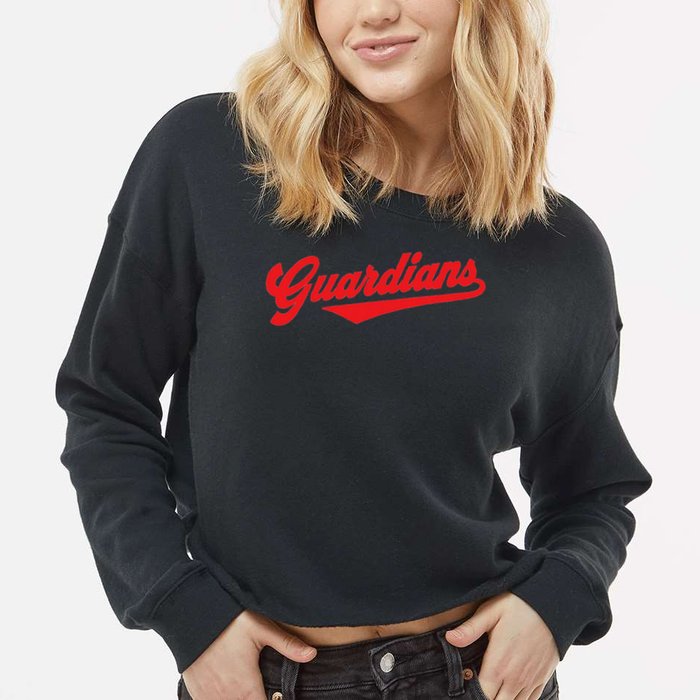 Team Guardians Cropped Pullover Crew