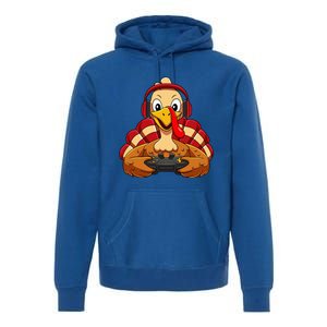 Thanksgiving Gamer Turkey Video Games Premium Hoodie