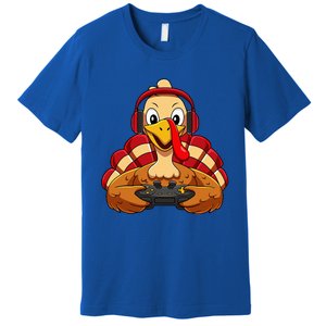 Thanksgiving Gamer Turkey Video Games Premium T-Shirt