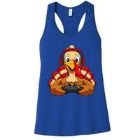 Thanksgiving Gamer Turkey Video Games Women's Racerback Tank