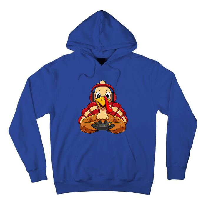 Thanksgiving Gamer Turkey Video Games Tall Hoodie