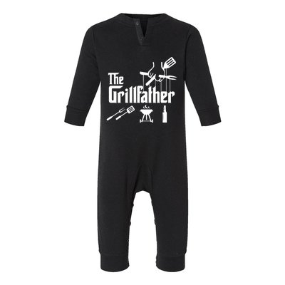 The Grillfather The Grilling Dad Infant Fleece One Piece