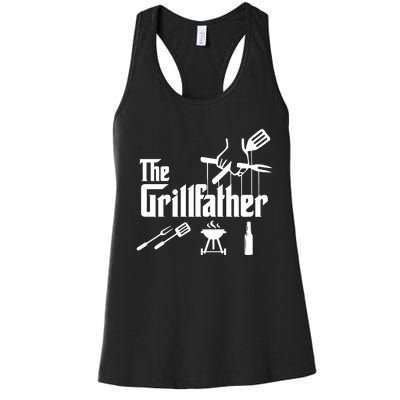 The Grillfather The Grilling Dad Women's Racerback Tank